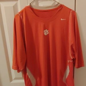 Nike DRI FIT Clemson Tigers Athletic Shirt.